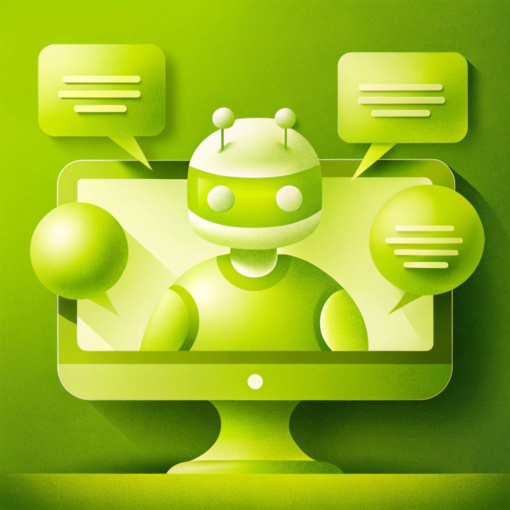 Services 13 illustrations cute friendly chatbot robots interacting with various digital interfaces speech